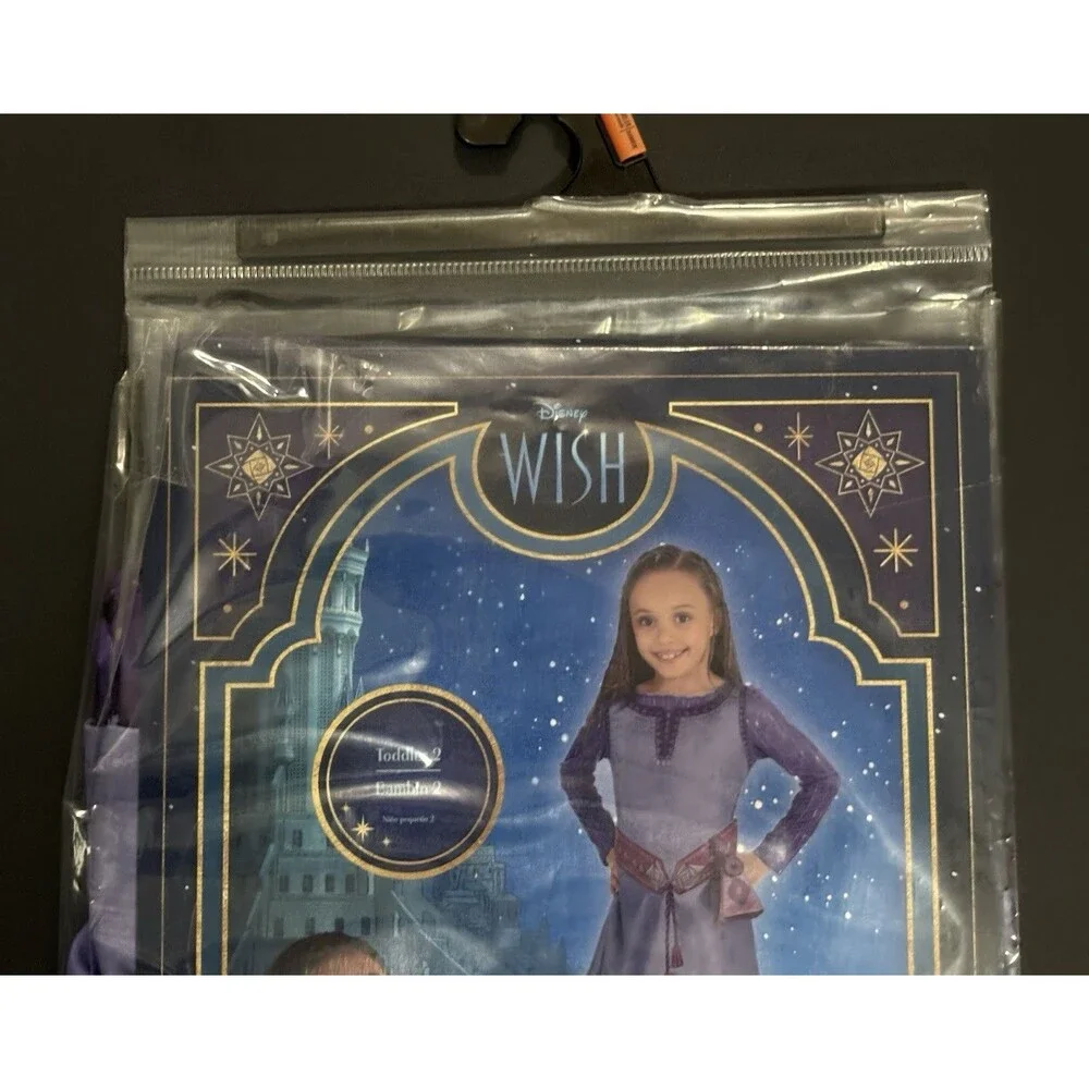 Disney Wish ASHA Halloween Costume Toddler 2 Dress, Belt & Pouch NEW